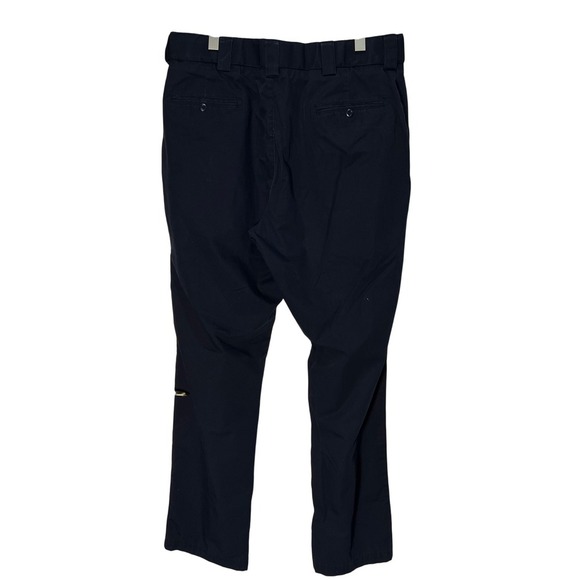 5.11 Tactical Straight Leg Flat Front Pants Men 40 Black Hidden Side Zip Pockets - Picture 2 of 7